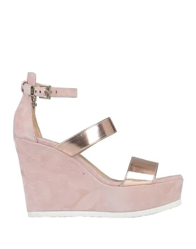 Cesare Paciotti 4us Sandals In Pink