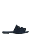 Tod's Sandals In Dark Blue