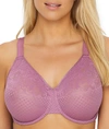 Wacoal Visual Effects Unlined Underwire Minimizer Bra In Bordeaux