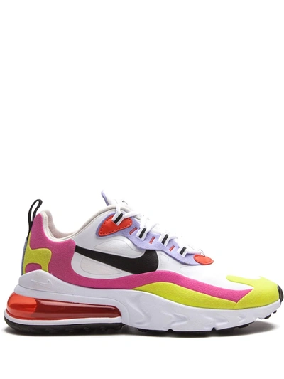 Nike Air Max 270 React Se Sneaker In White/ Thistle/ Black/ Red