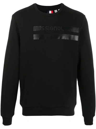 Rossignol Stripe-logo Crew Neck Sweatshirt In 200