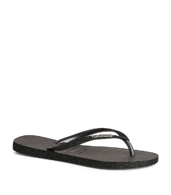 black sparkly havaianas