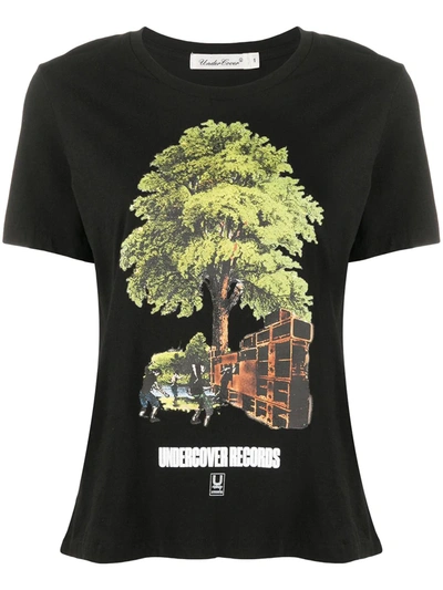 Undercover Graphic-print Crew-neck T-shirt In Black