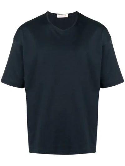 Mackintosh V-neck T-shirt In Blue