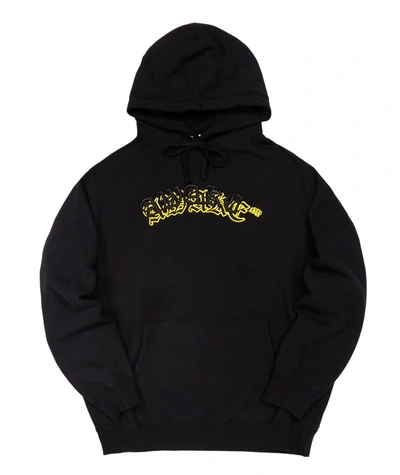 Pre-owned Awake  Embroidered Double Varsity Hoodie Black
