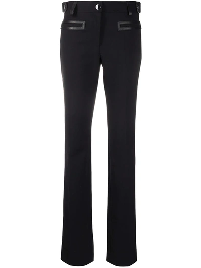 Tom Ford High-waisted Trimmed Tailored Trousers In Black