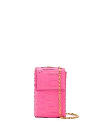 Tubici Parigi Xl Python-effect Mini Bag In Pink