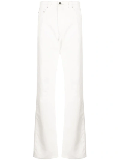 Kwaidan Editions High Rise Straight Leg Jeans In White