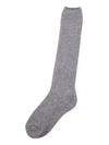Barefoot Dreams Women's The Cozychic Ribbed Socks In Ash Dove Grey