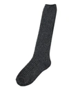 Barefoot Dreams The Cozychic Ribbed Socks In Carbon Black