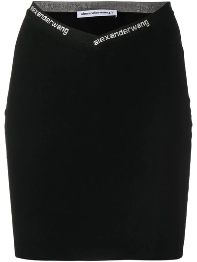 Alexander Wang T Alexanderwang.t Bodycon Mini Skirt In Black