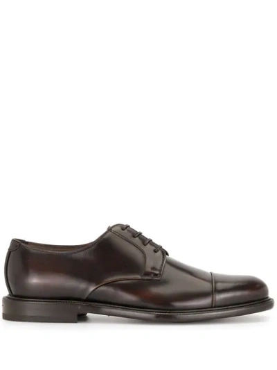 Ferragamo Seullux Admiral Leather Oxford Loafers In Hickory