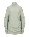 Mm6 Maison Margiela Turtlenecks In Light Green