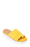 Gentle Souls By Kenneth Cole Gentle Souls Signature Cole Lavern Slide Sandal In Marigold Suede