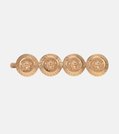 Versace Tribute Medusa Hair Clip In Gold