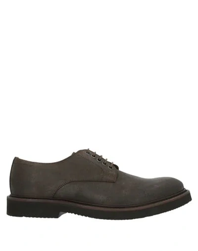 Eleventy Lace-up Shoes In Brown