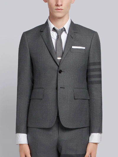 Thom Browne 4-bar High-armhole Sport Coat In Grey