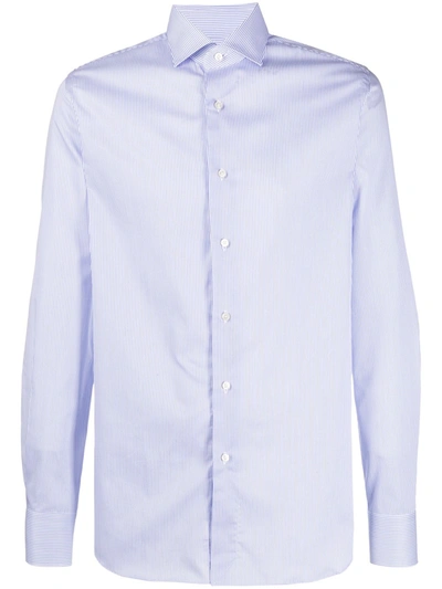 Xacus Long Sleeve Regular Fit Shirt In Blue