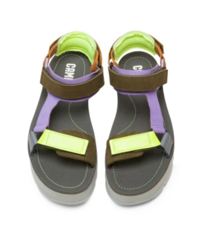 Camper Women's Oruga Sandals Women's Shoes In Grey Multicolor Leather