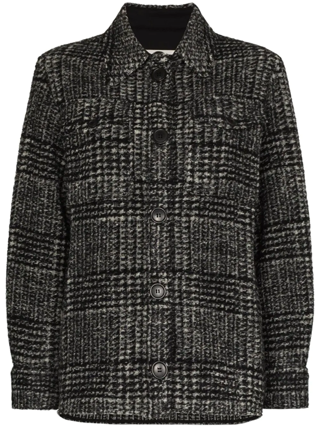 Isabel Marant Étoile Gastoni Houndstooth Wool-blend Jacket In