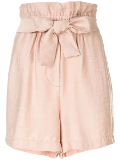3.1 Phillip Lim / フィリップ リム Belted Paperbag Pull-on Shorts In Pink