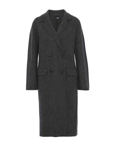 Line Overcoats In Lead