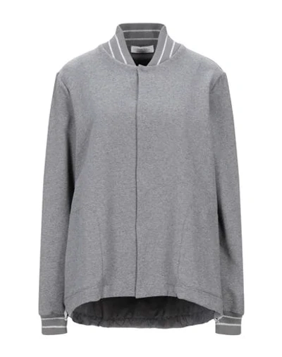 Le Tricot Perugia Bomber In Grey