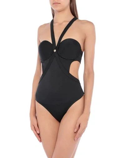 Versace One-piece Swimsuits In Black