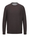 Drumohr Sweaters In Dark Brown