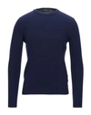Grey Daniele Alessandrini Sweater In Dark Blue
