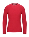 Grey Daniele Alessandrini Sweaters In Red