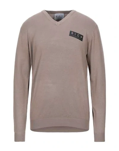 John Richmond Sweaters In Beige