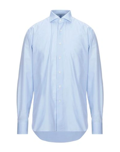 Alessandro Gherardi Solid Color Shirt In Sky Blue