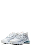 Nike Men's Air Max 270 React Low-top Sneakers In White/ Pure Platinum/ Indigo