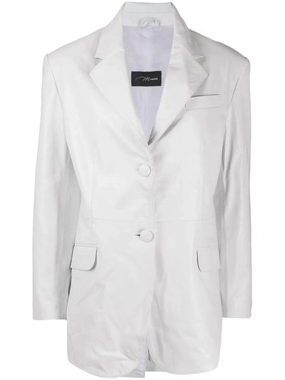 Manokhi Single-breasted Blazer In White