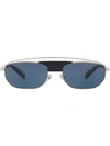 Alain Mikli A04014 Rectangle-frame Sunglasses In Black