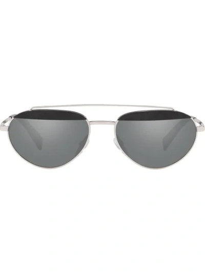 Alain Mikli Elicot Mirrored Oval-frame Sunglasses In Silver