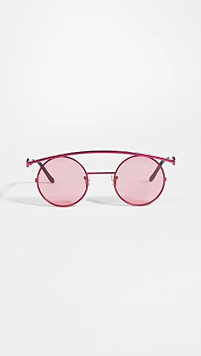 Karen Wazen Retro's Xl Sunglasses In Pink