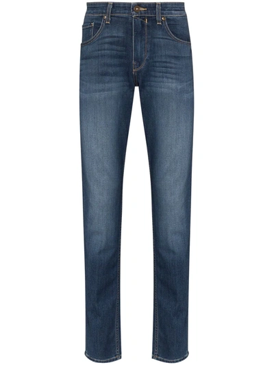 Paige Transcend Croft Skinny Fit Jeans In Blue