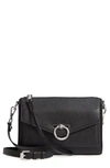 Rebecca Minkoff Women's Jean Mac Leather Crossbody Bag In Black/silver