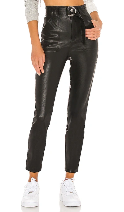 Superdown Deandra Coated Faux Leather Pant In Black