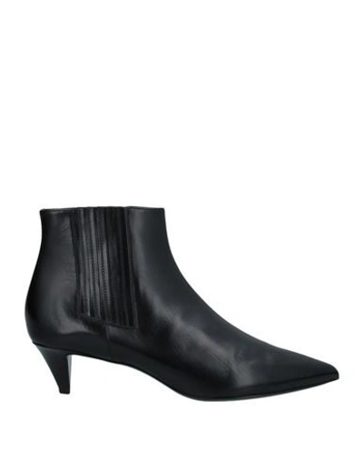 Celine Ankle Boots In Black