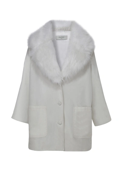 Marei 1998 Lavatera Recycled Nylon Coat Off-white