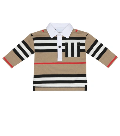 Burberry Baby's & Little Boy's Icon Stripe Polo In Beige