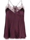 Iro Women's Berwyn Silk Camisole In Burgundy