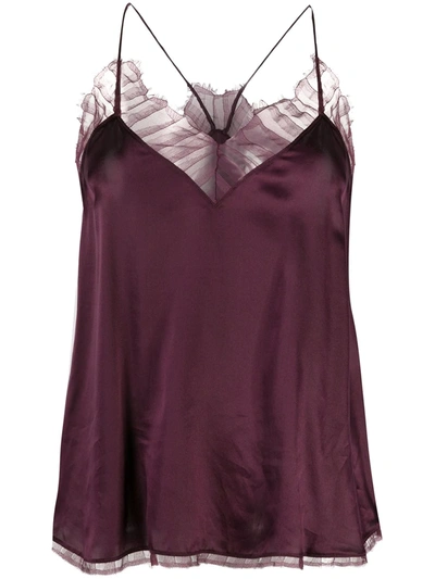 Iro Women's Berwyn Silk Camisole In Burgundy