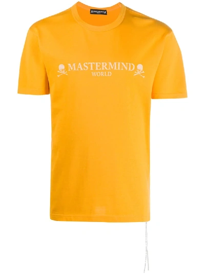 Mastermind Japan Logo-print Crew Neck T-shirt In Yellow