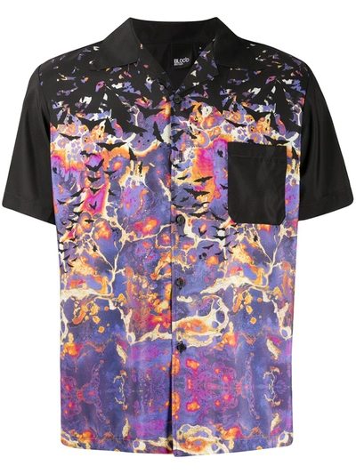 Blood Brother Rancho Abstract-print Shirt In Black