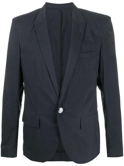 Balmain Classic Tailored Blazer In Blue