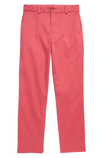 Vineyard Vines Kids' Breaker Pants In Jetty Red